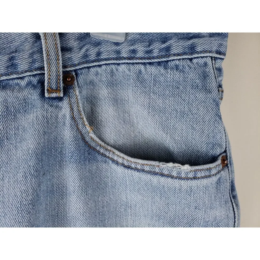 Levi's 560 Jeans Men's 36x34 Comfort Fit Tapered Baggy light wash dadcore